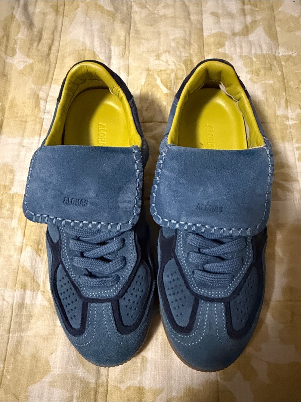 ALOHAS TB.490 CLUB SUEDE BLUE LEATHER SNEAKERS Sneakers size 7
